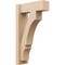 Ekena Millwork 6-in W x 16-in D x 28-in H Balboa Block Rough Cedar Woodgrain TimberThane Outlooker, Primed Tan OUTUR060X16X28BOA44RCPR - alternate 1
